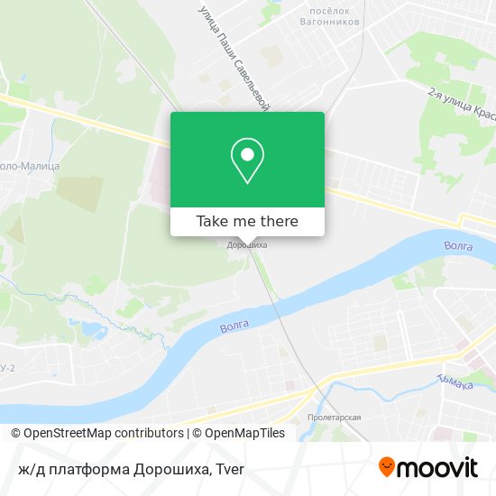 ж/д платформа  Дорошиха map