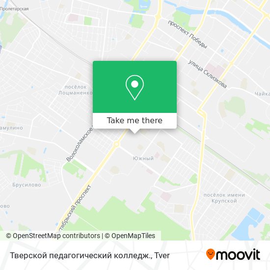 Тверской педагогический колледж. map