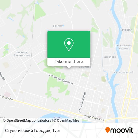 Студенческий Городок map