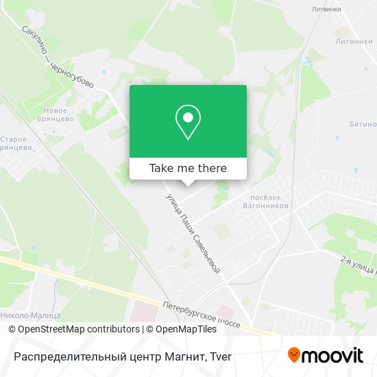 Распределительный центр  Магнит map