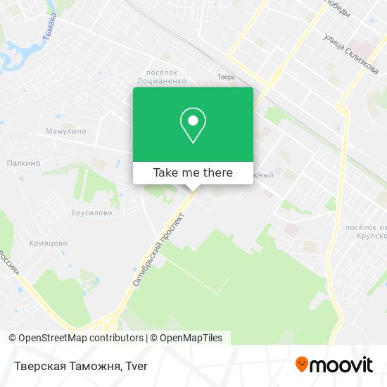 Тверская Таможня map