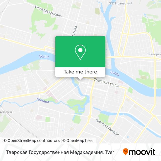 Тверская Государственная Медакадемия map