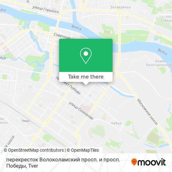 перекресток Волоколамский просп. и просп. Победы map