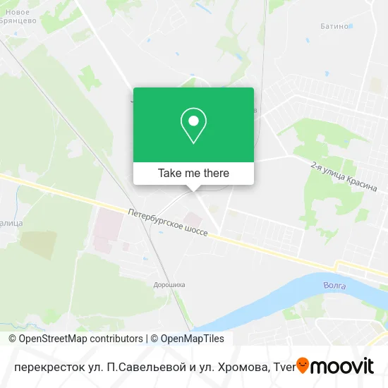 перекресток ул. П.Савельевой и ул. Хромова map