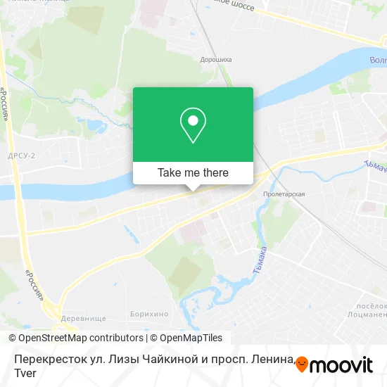 Перекресток ул. Лизы Чайкиной и просп. Ленина map