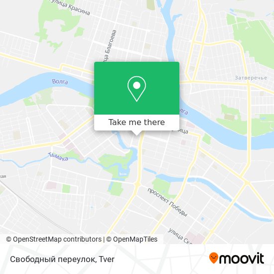 Свободный переулок map