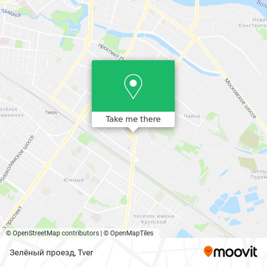 Зелёный проезд map