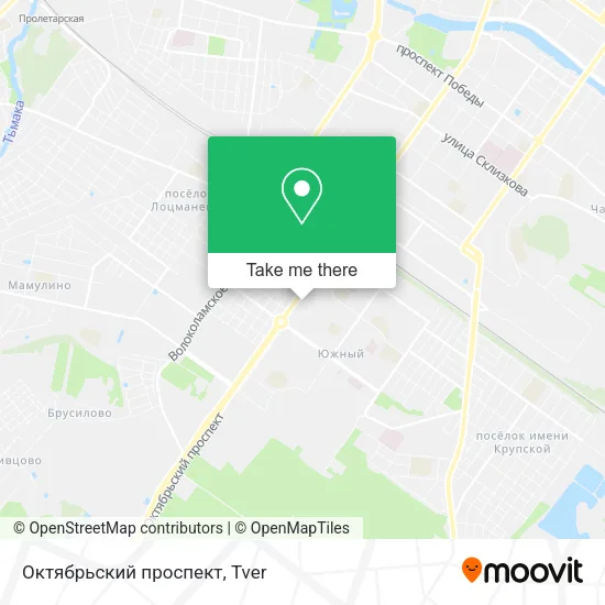 Октябрьский проспект map