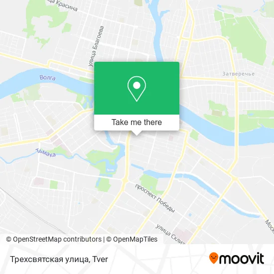 Трехсвятская улица map