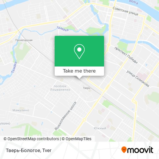 Тверь-Бологое map