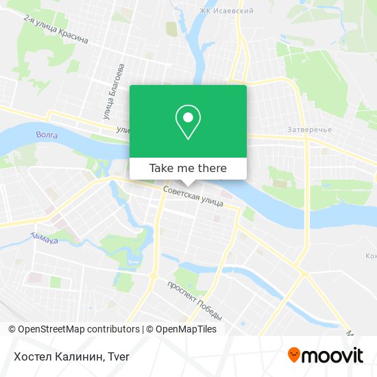 Хостел  Калинин map