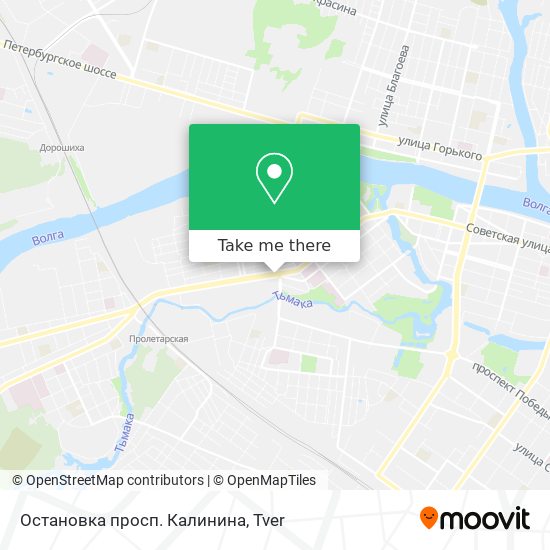 Остановка просп. Калинина map