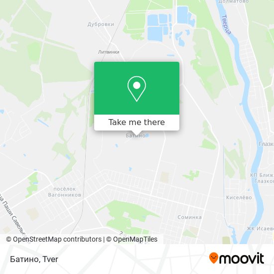 Батино map