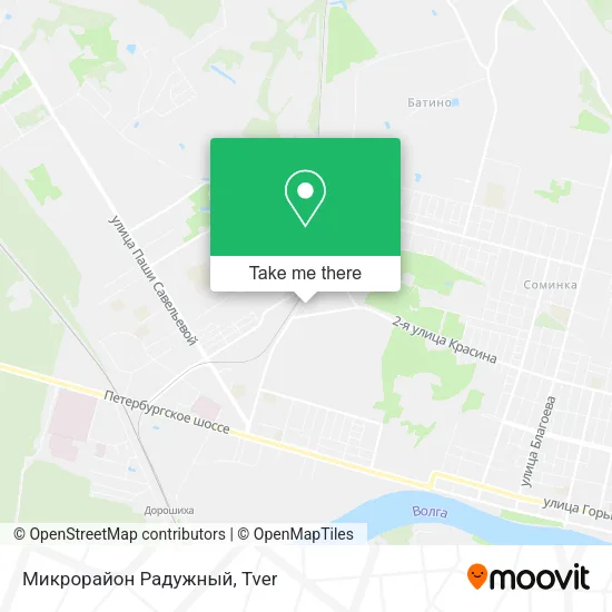 Микрорайон Радужный map