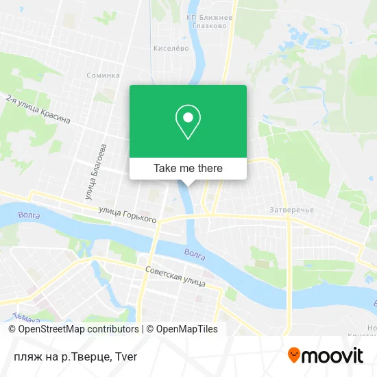 пляж на р.Тверце map
