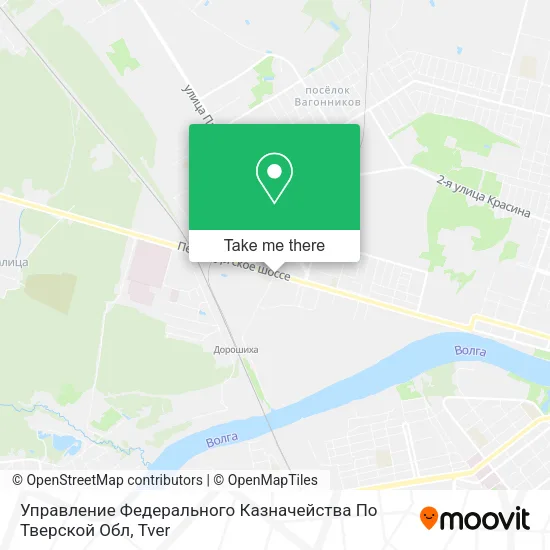 Управление Федерального Казначейства По Тверской Обл map