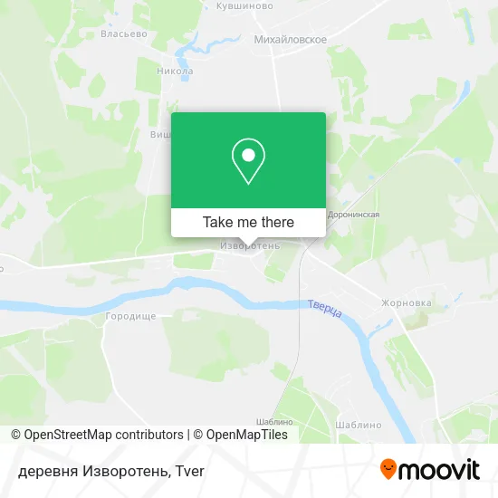 деревня Изворотень map