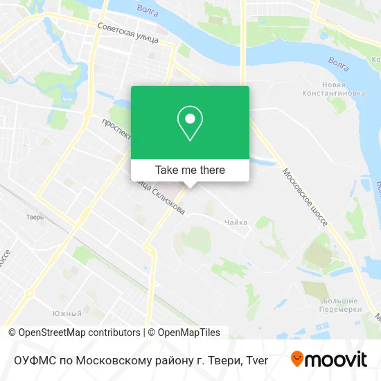 ОУФМС по Московскому району г. Твери map