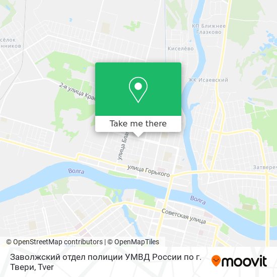 Заволжский отдел полиции УМВД России по г. Твери map