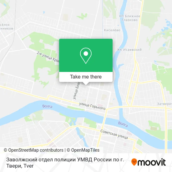 Заволжский отдел полиции УМВД России по г. Твери map