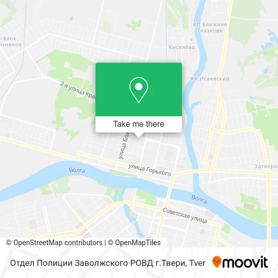 Отдел Полиции Заволжского РОВД г.Твери map