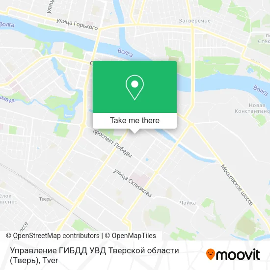 Управление ГИБДД УВД Тверской области (Тверь) map
