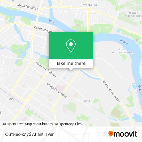 Фитнес-клуб  Atlant map