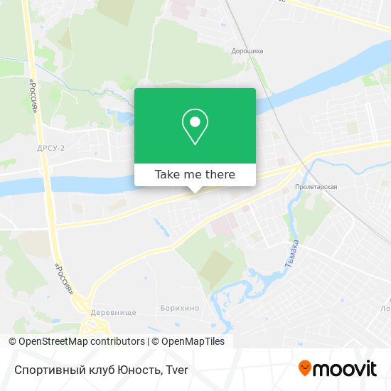 Спортивный клуб  Юность map