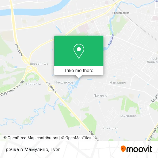 речка в Мамулино map