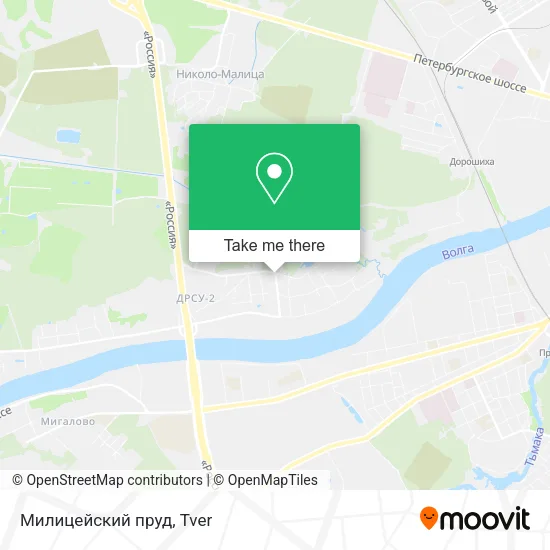 Милицейский пруд map