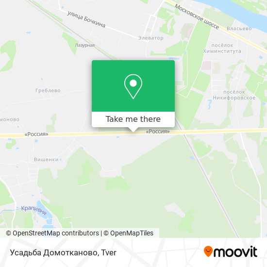 Усадьба Домотканово map