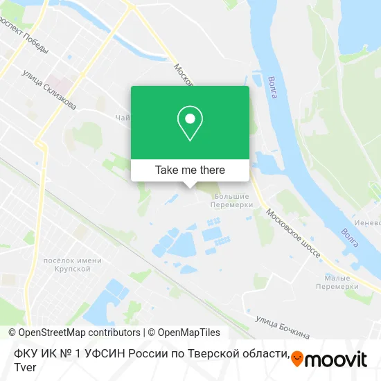 ФКУ ИК № 1 УФСИН России по Тверской области map