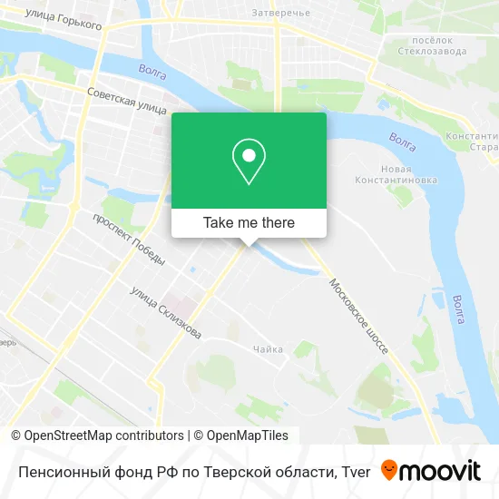 Пенсионный фонд РФ по Тверской области map