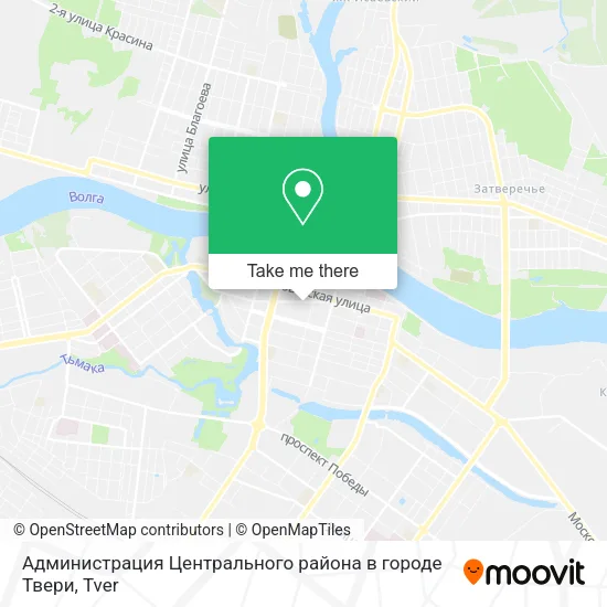 Администрация Центрального района в городе Твери map