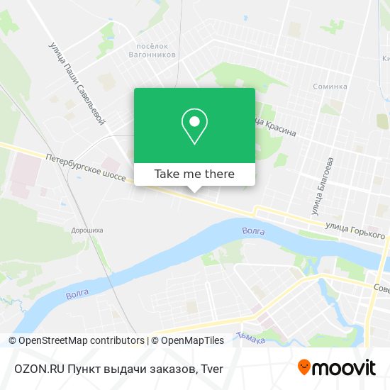OZON.RU Пункт выдачи заказов map