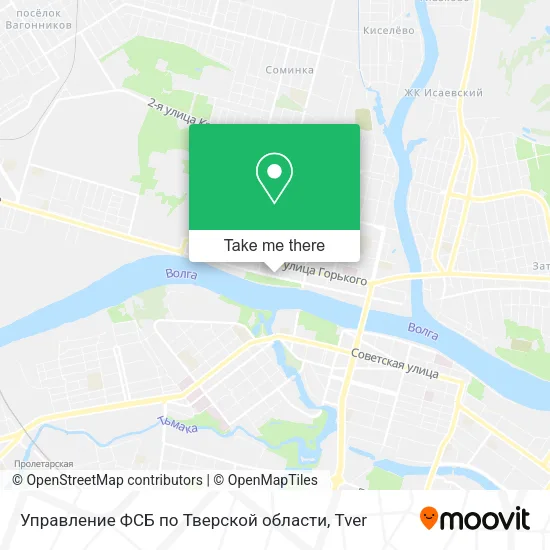 Управление ФСБ по Тверской области map