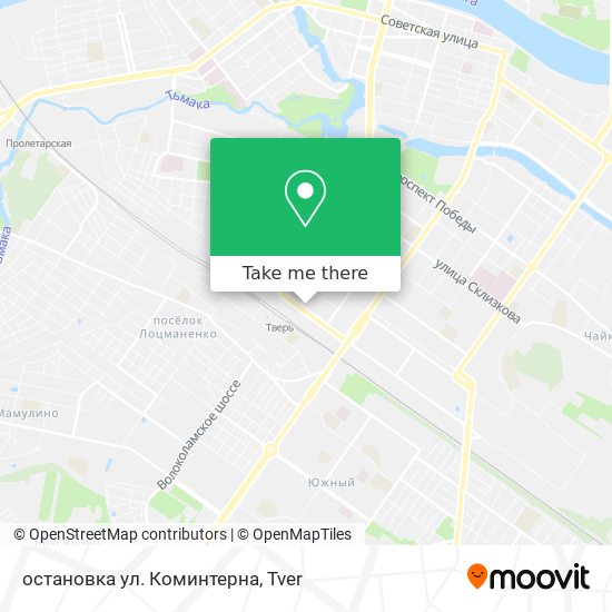 остановка ул. Коминтерна map