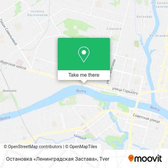 Остановка «Ленинградская Застава» map