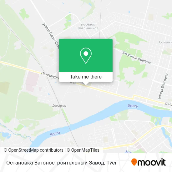 Остановка Вагоностроительный Завод map