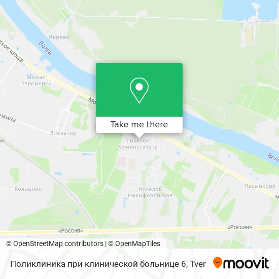 Поликлиника при клинической больнице 6 map