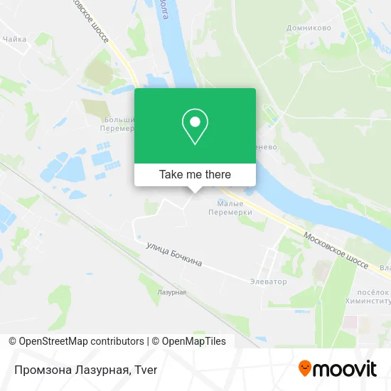 Промзона Лазурная map