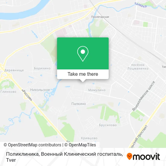 Поликлиника, Военный Клинический госпиталь map