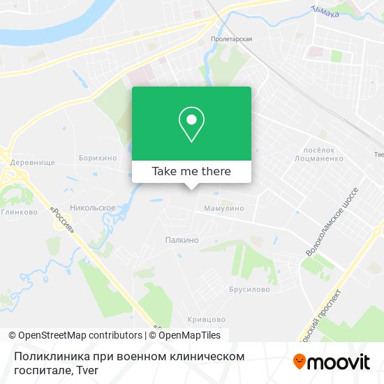 Поликлиника при военном клиническом госпитале map