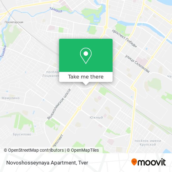 Novoshosseynaya Apartment map