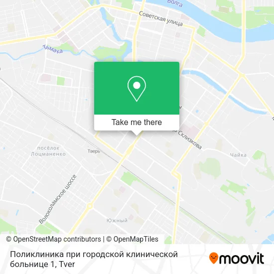 Поликлиника при городской клинической больнице 1 map