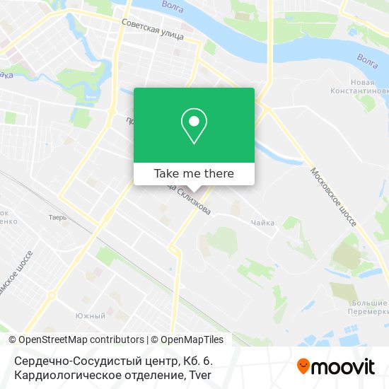 Сердечно-Сосудистый центр, Кб. 6. Кардиологическое отделение map