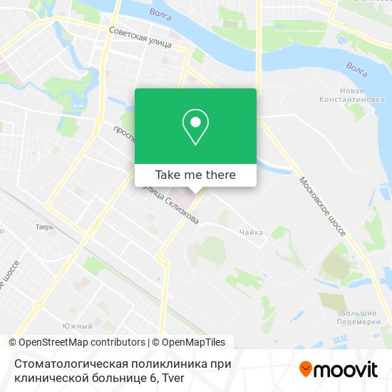 Стоматологическая поликлиника при клинической больнице 6 map