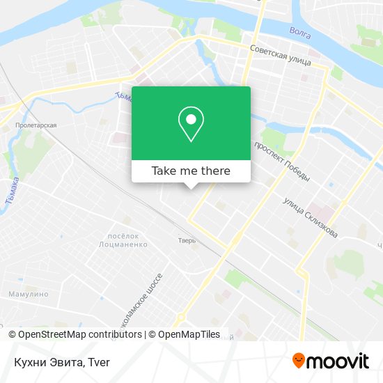 Кухни Эвита map