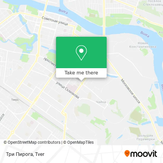 Три Пирога map