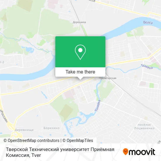 Тверской Технический университет Приёмная Комиссия map